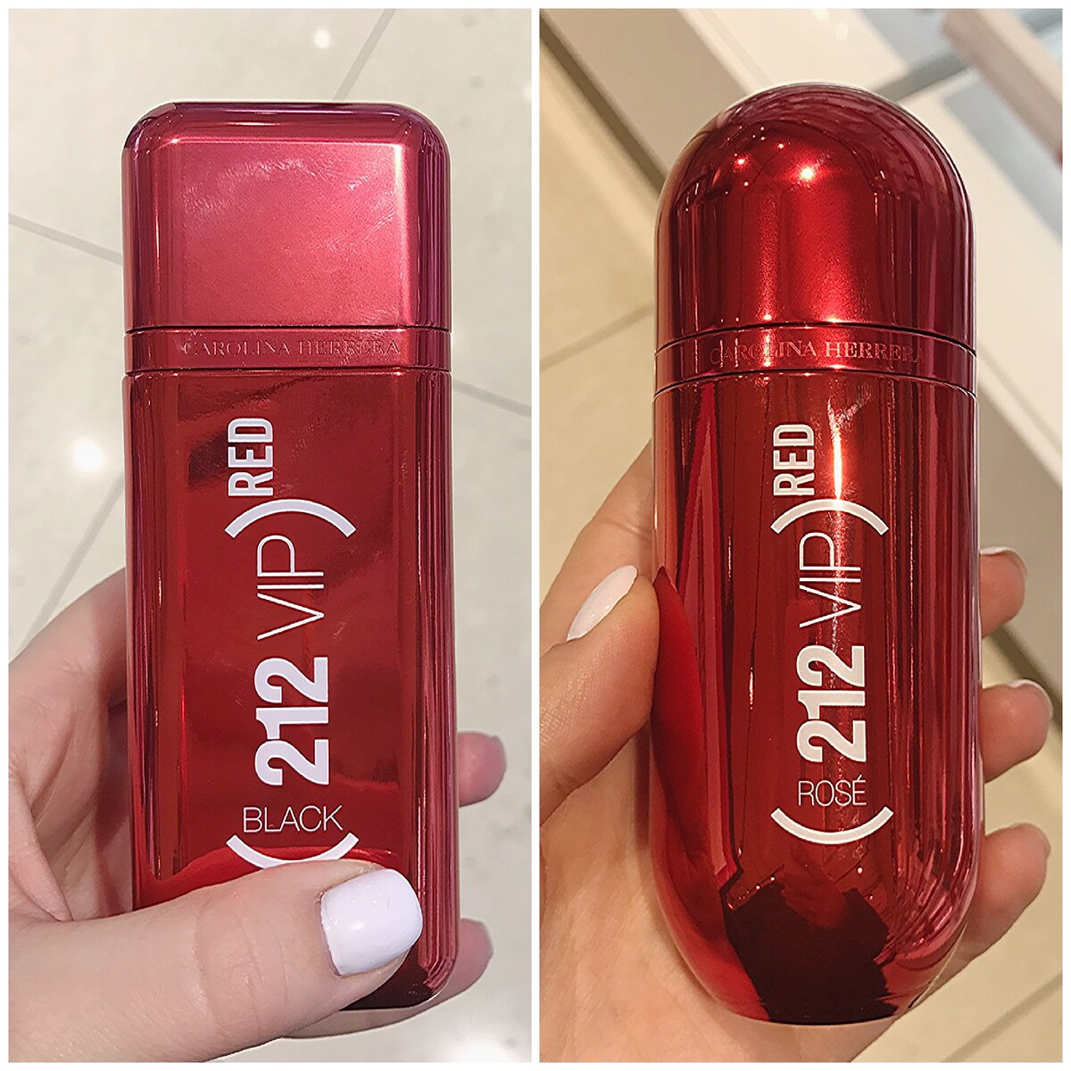 212 VIP Black Red для него и 212 VIP Rose Red для нее от Carolina Herrera