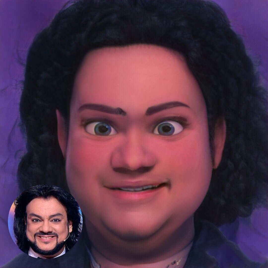 Филипп Киркоров. Вероятно в мультфильме ему пришлось бы побриться)