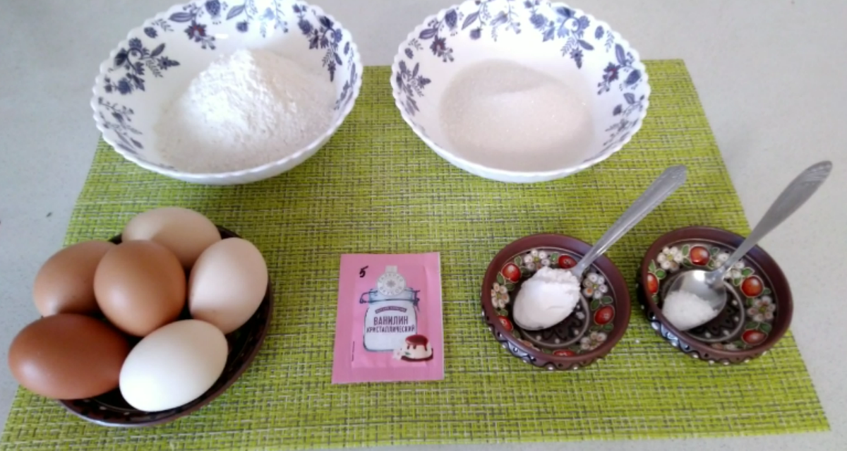 Ингредиенты торта "Черепаха"