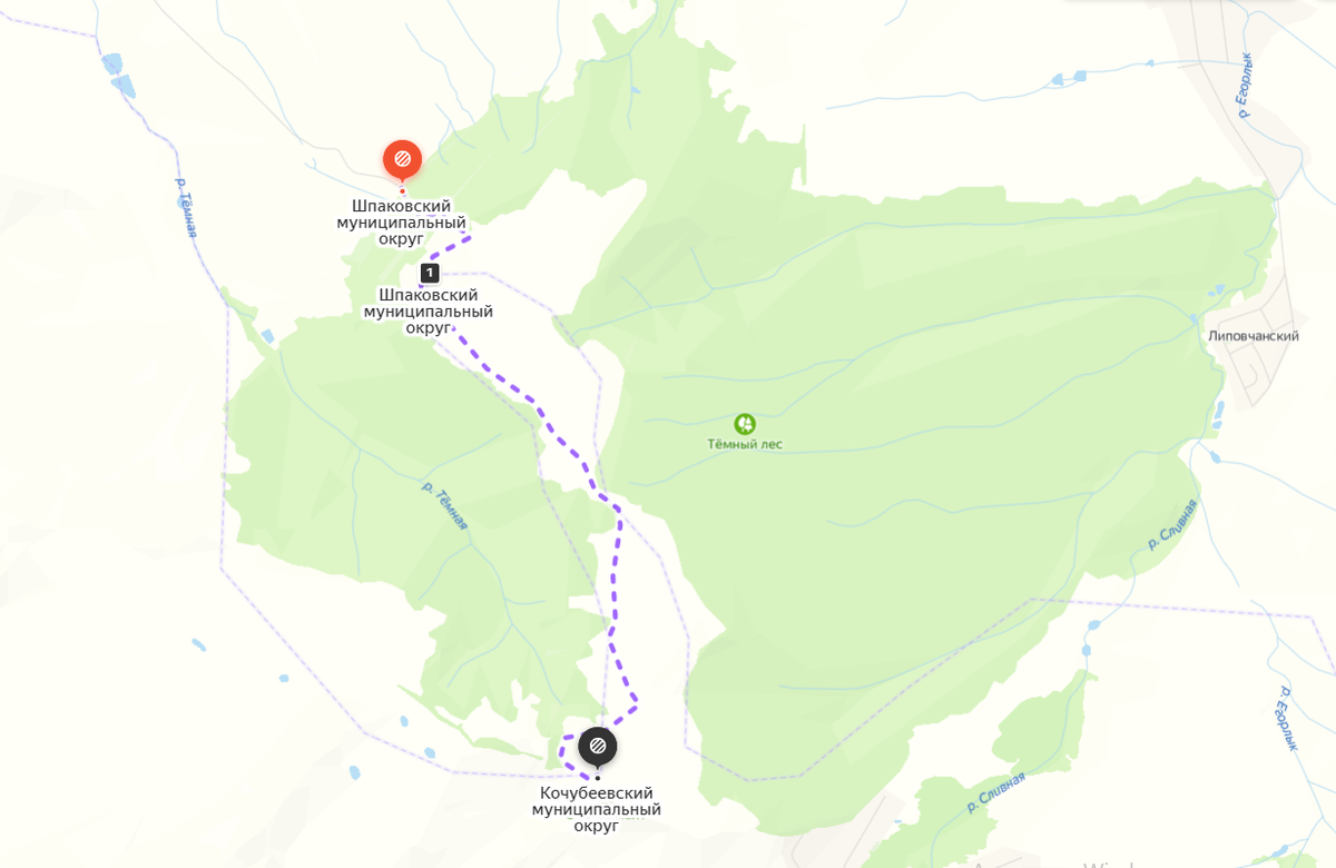 Маршрут велоэкскурсии ("Яндекс.Карты")