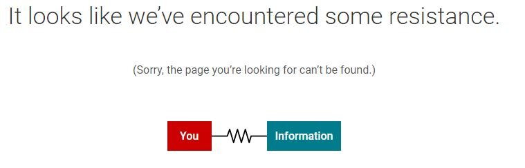 Похоже, мы наткнулись на некоторое сопротивление (между вами и информацией)