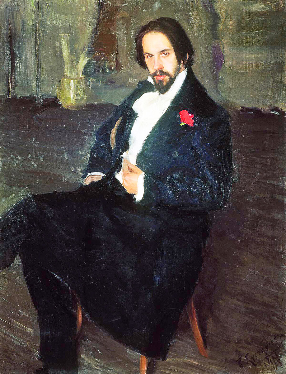 Б. Кустодиев. Портрет И.Я. Билибина. 1901 год