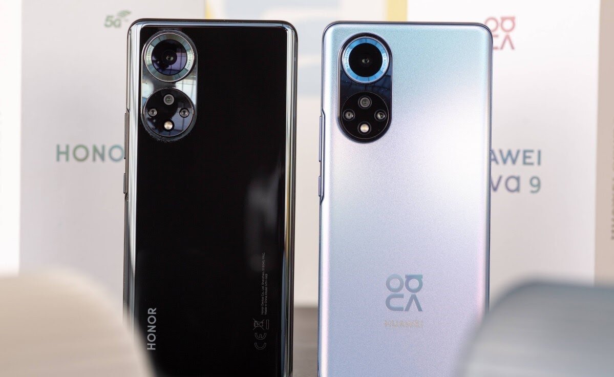 Honor 50 слева и Huawei nova 9 справа. Фото: gsmarena.com