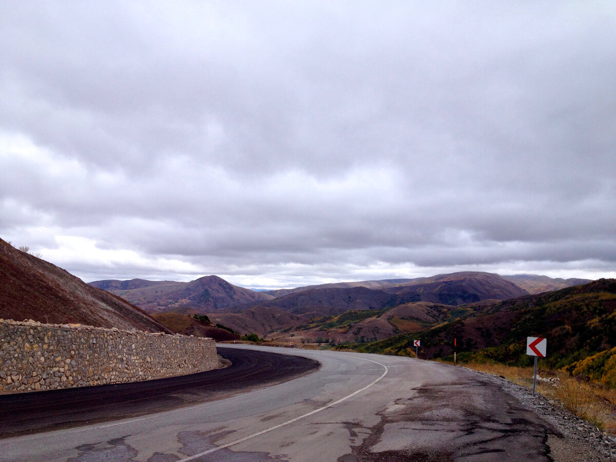 Безлюдье дороги Анкара - Сивас