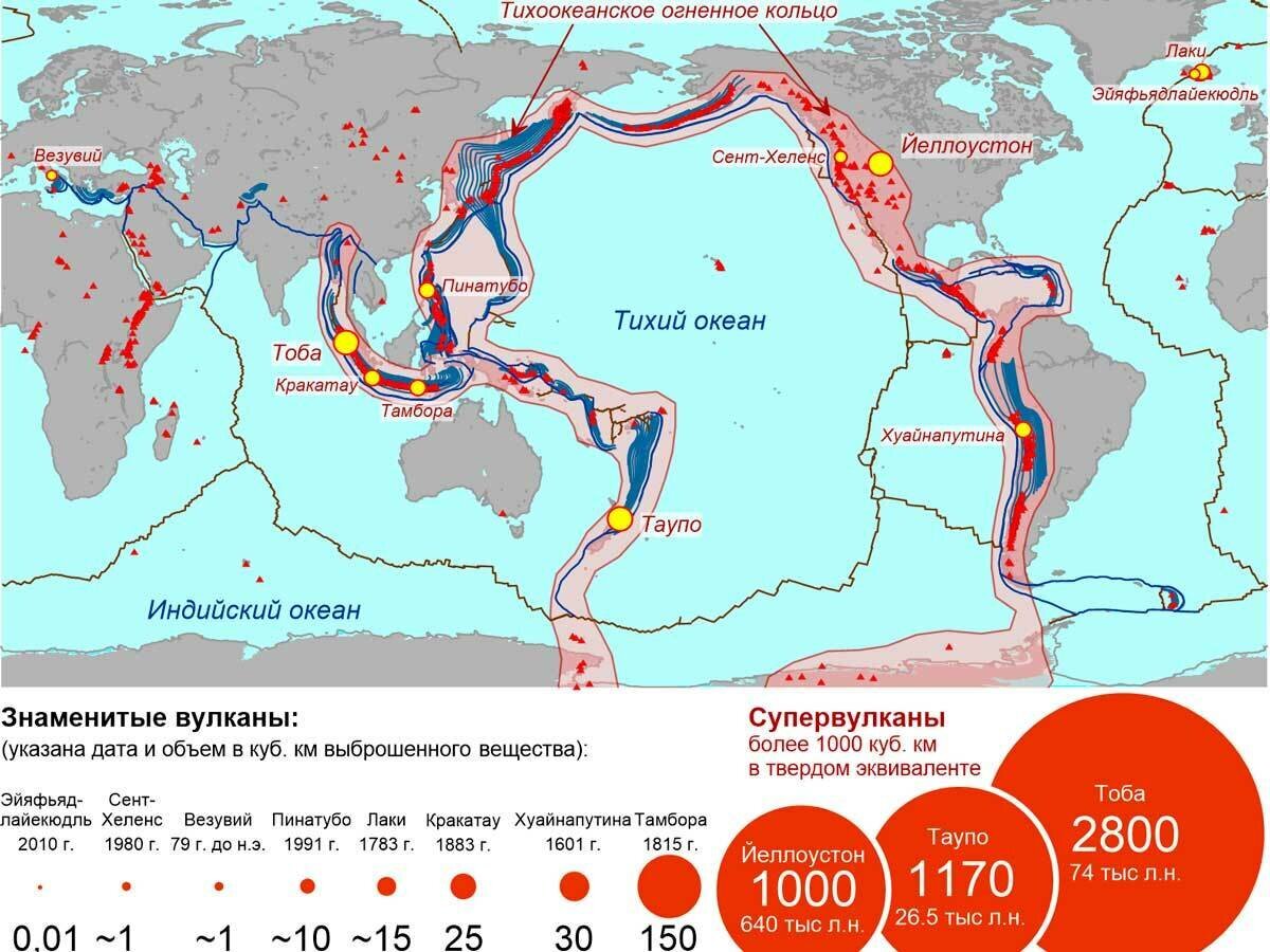 Тихоокеанское вулканическое огненное кольцо