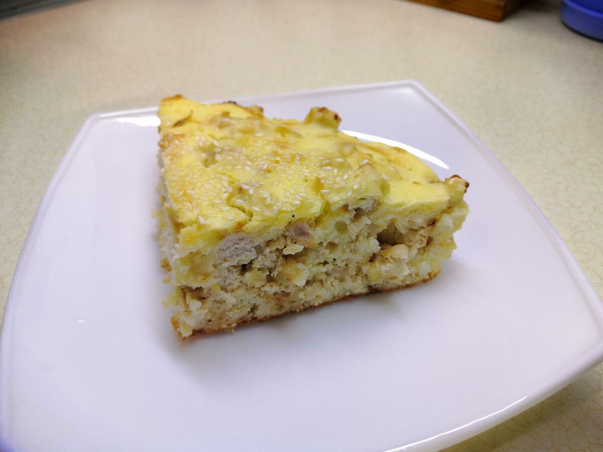 Слоеный сырный пирог с куриным фаршем – кулинарный рецепт