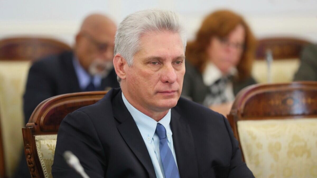   Президент Кубы Мигель Диас-Канель Бермудес во время встречи с губернатором Санкт-Петербурга Александром Бегловым© Фото : официальный сайт Администрации Санкт-Петербурга