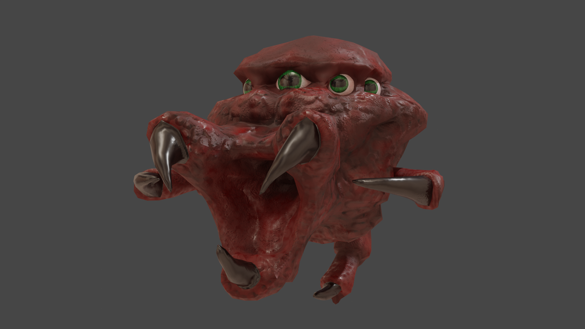 Концепт летающего монстра. 