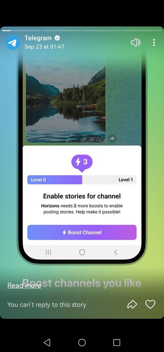 Telegram оповещает пользователей о последних обновлениях
