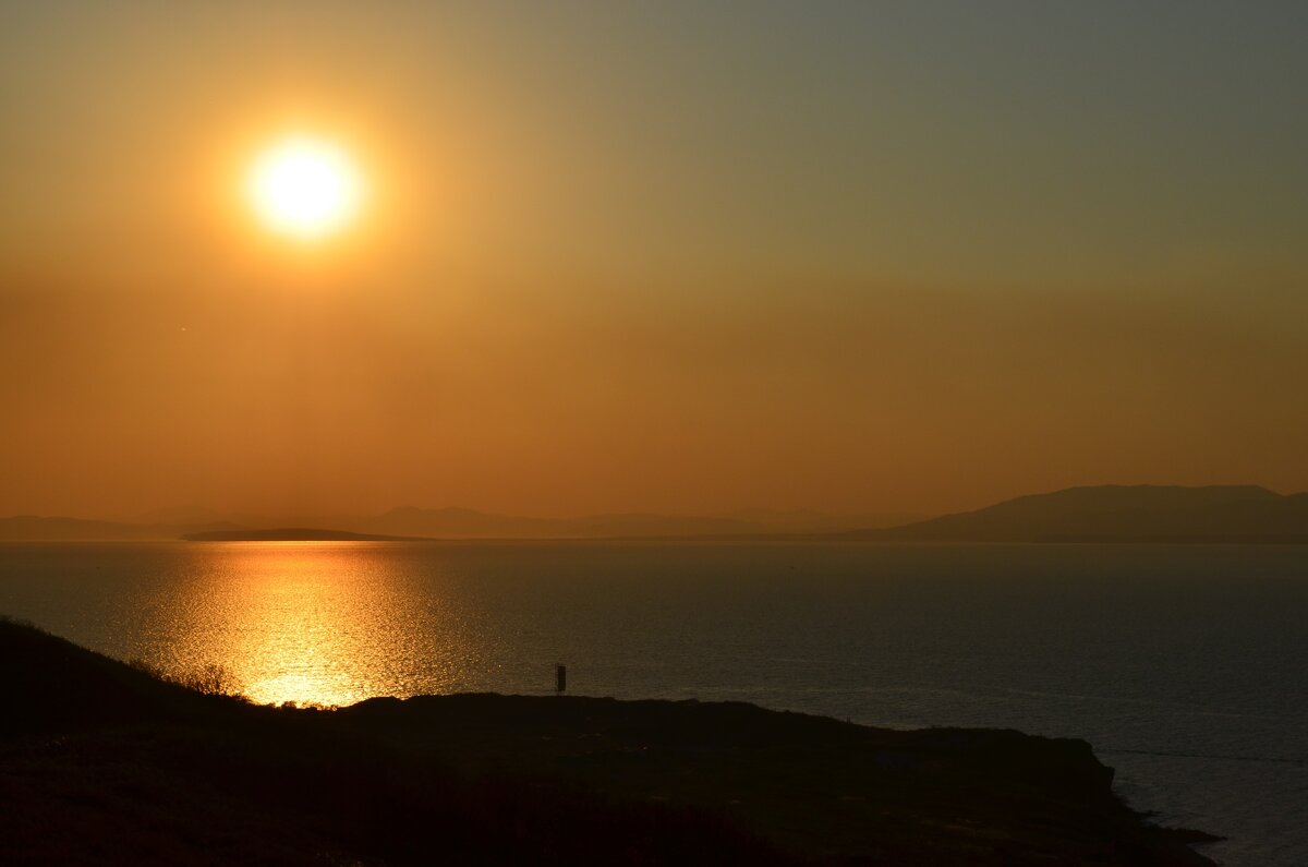 Закат на Японском море. Фото автора