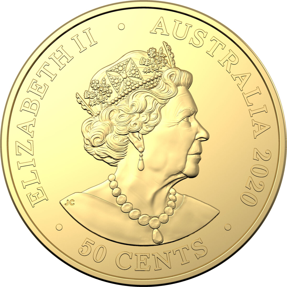 50 центов 2020, Олимпийская сборная Австралии, Олимпиада Токио 2020 (Фото официальный сайт Королевского монетного двора Австралии www.ramint.gov.au)
