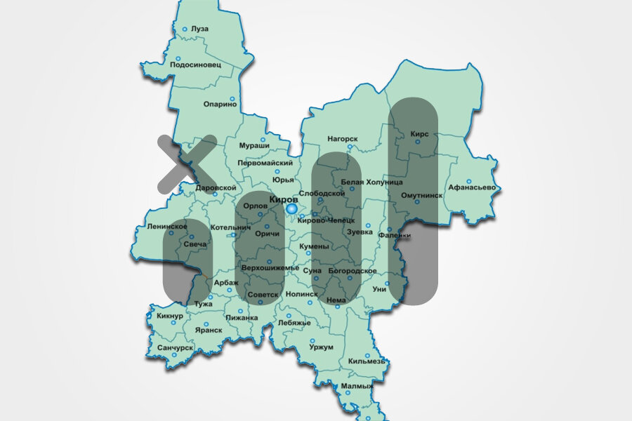 Цифровое телевидение кировская область. Уни Кировская область на карте. Афанасьево Кировская область на карте.