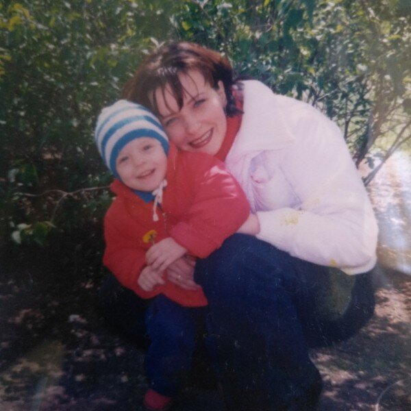 Я с дочерью. Старое фото