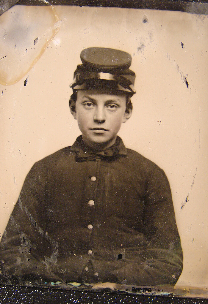 Мальчик в военной форме федеративной армии, США