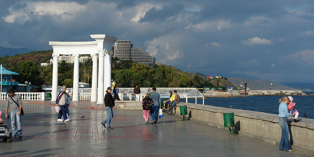 Набережная алушты сегодня фото