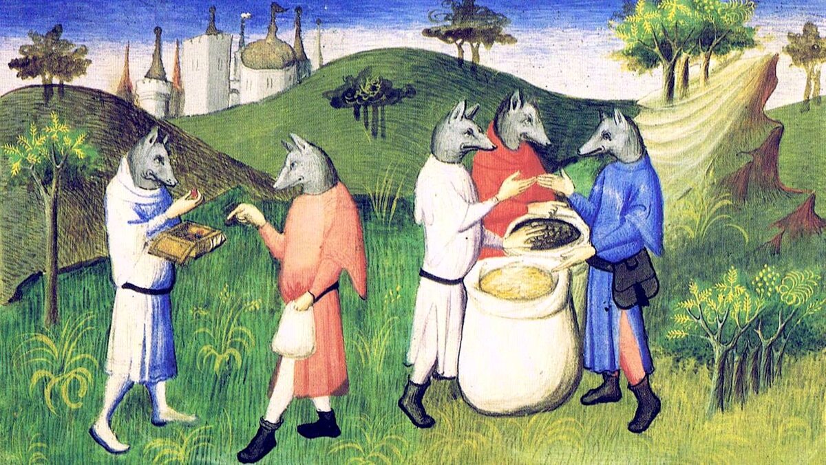 Средневековое изображение кинокефал.