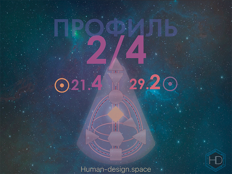 Профиль 2/4 Дизайн Человека. Отшельник-Оппортунист