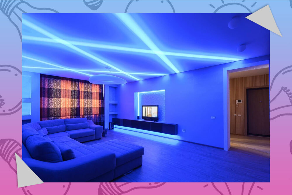 использование цветной светодиодной подсветки