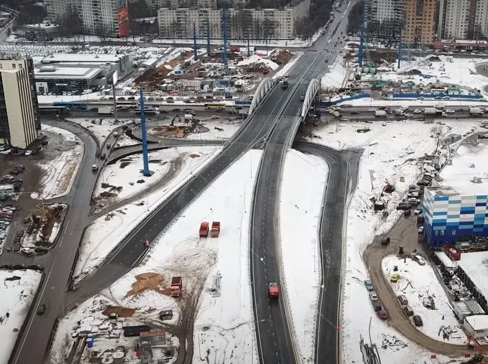 План развязки на ленинградском шоссе в химках