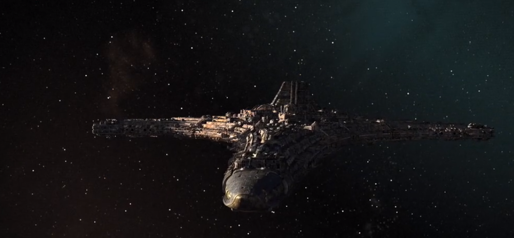 обработанный скриншот, из сериала Звездные врата:  Вселенная.