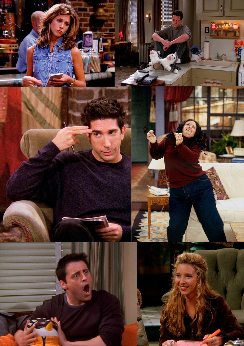 Кадры из сериала "Друзья"