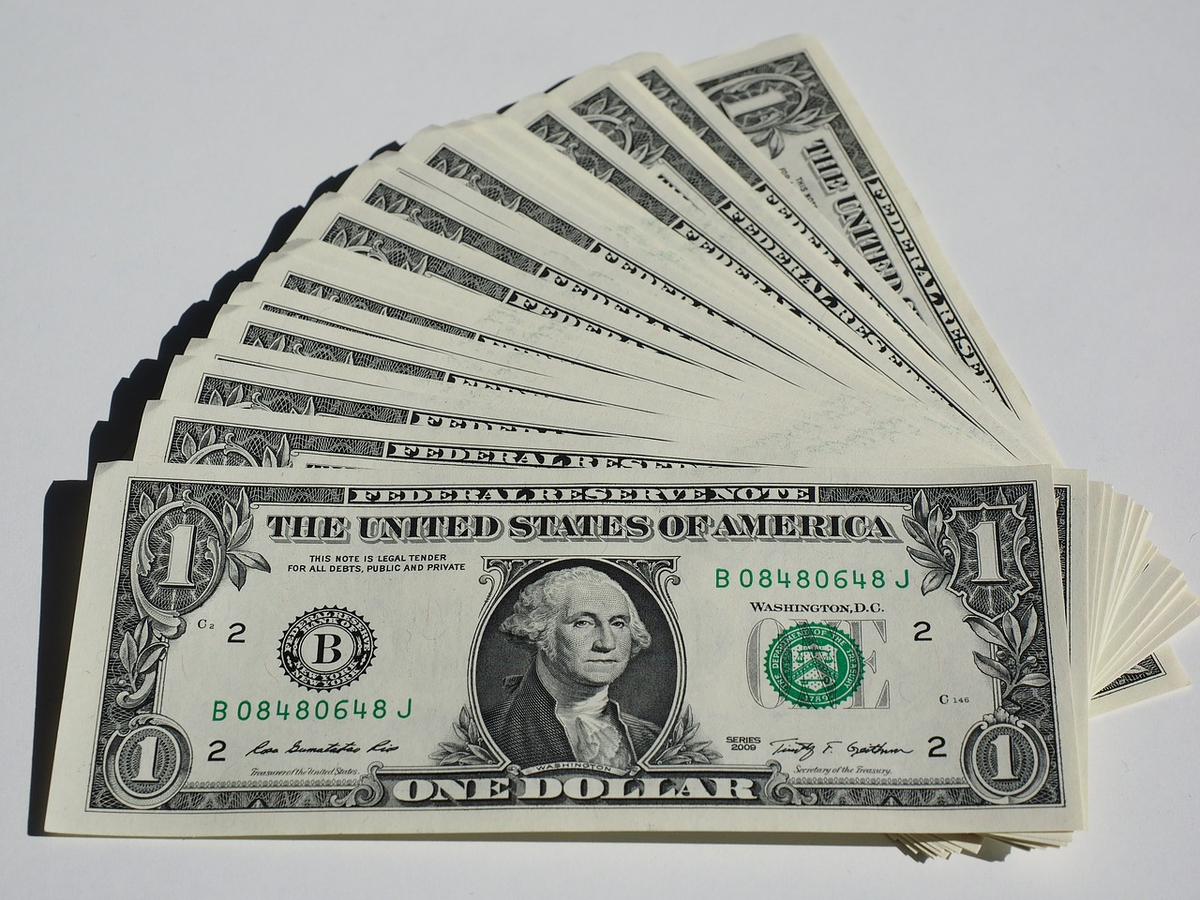 Белый доллар фото