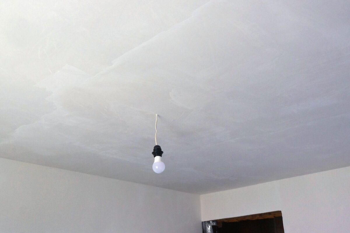 Комната после шпаклевания. Работа автора