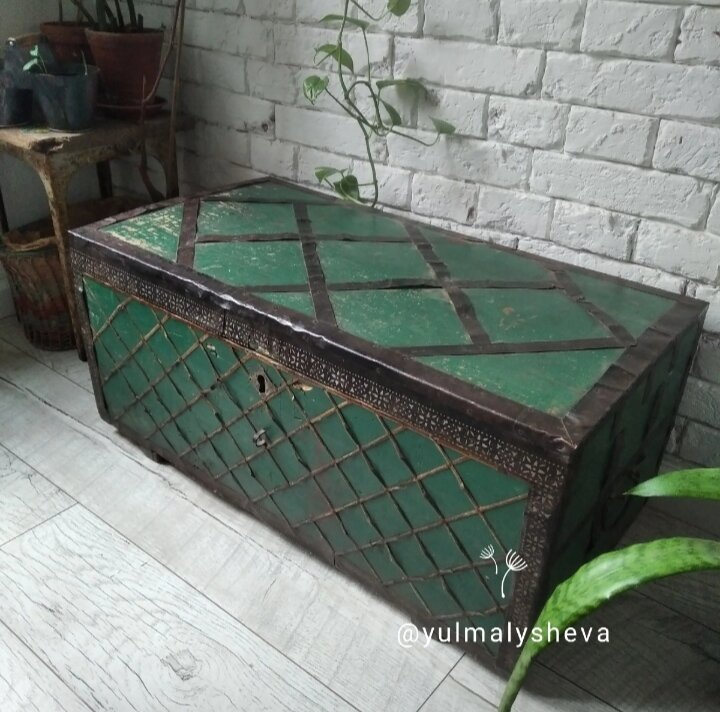 Мой трофей с мусорки - старый сундук