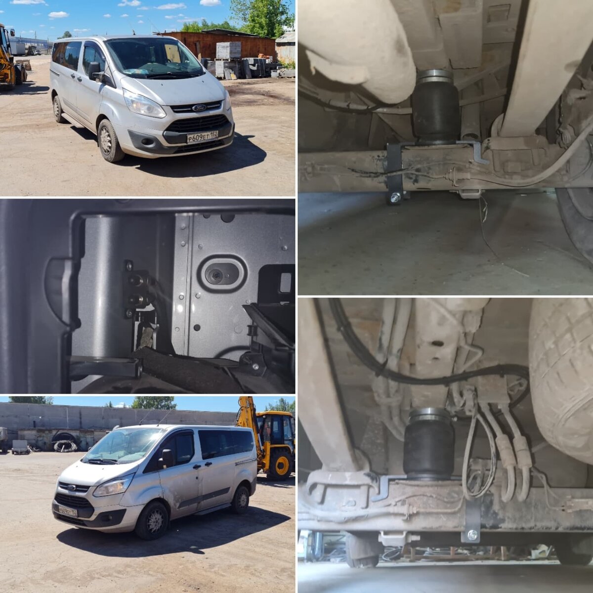 Установка пневмоподвески на Ford Transit Tourneo Custom