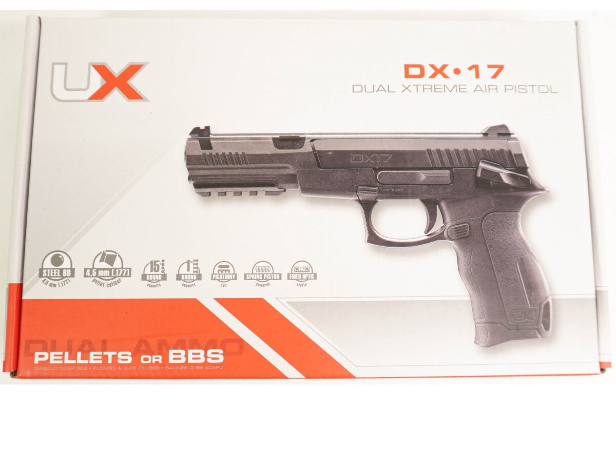 Упаковочная коробка изделия Umarex DX-17.

