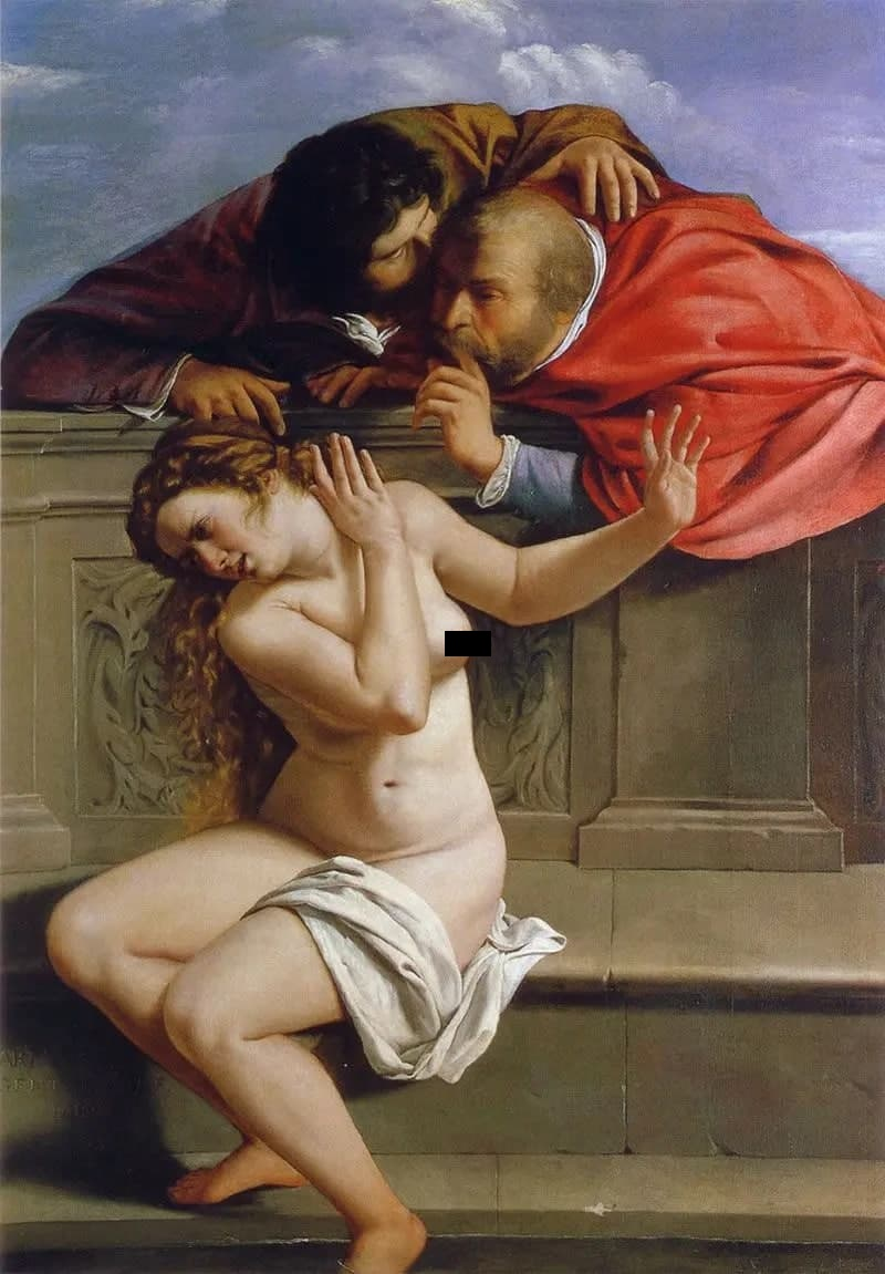 Артемизия Джентилески – «Сусанна и старцы», 1610