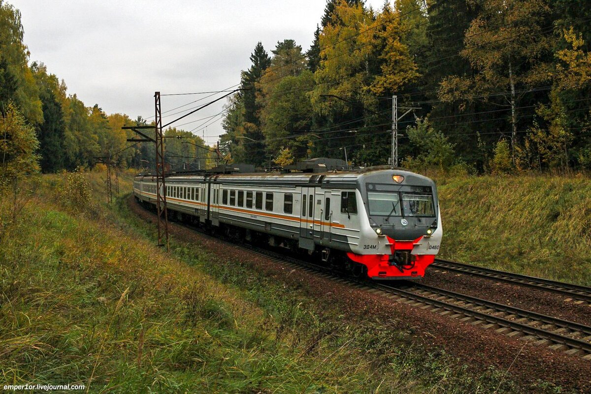 Электропоезд ЭД4М-0460, перегон Катуар - Лобня