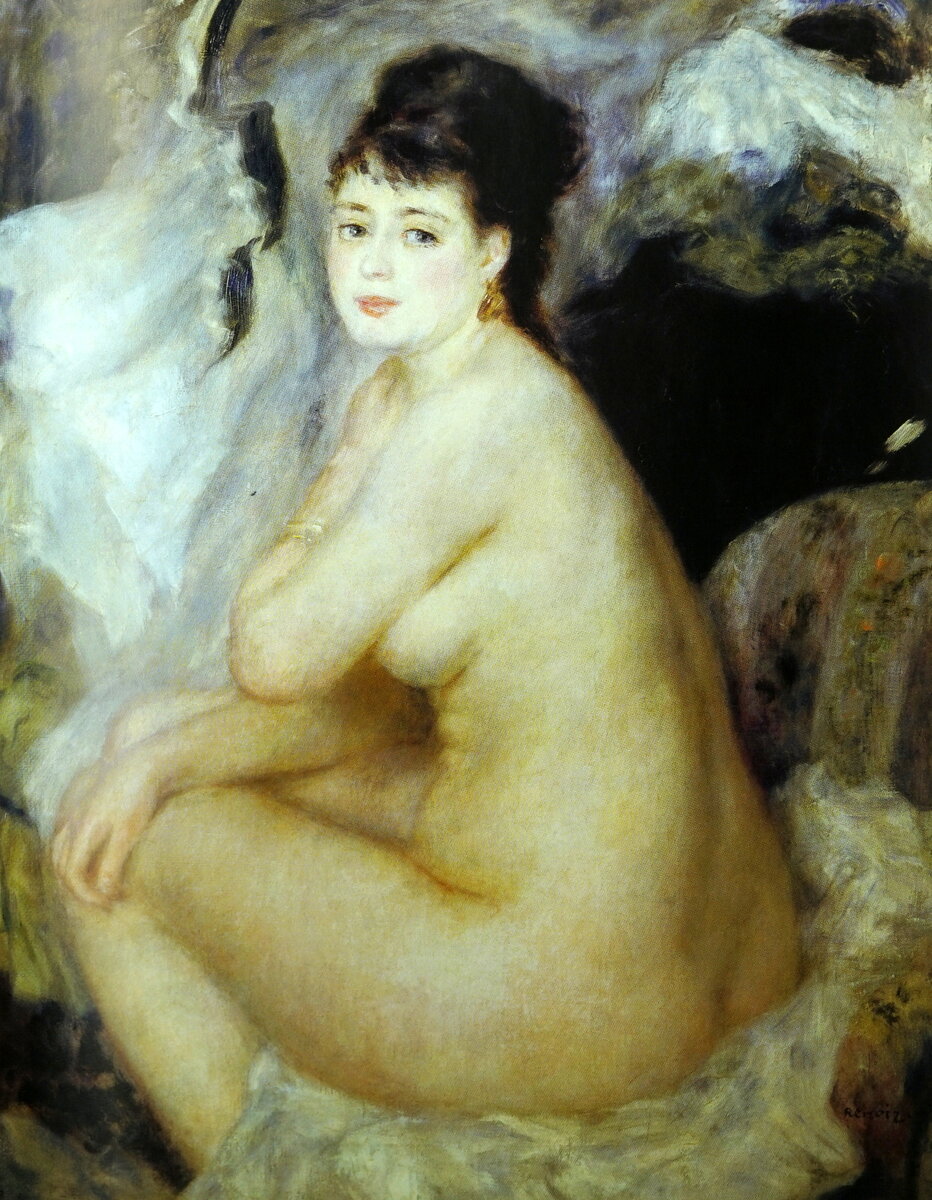 Пьер Огюст Ренуар (1841-1919).Обнаженная.1876.Холст, масло.ГМИИ им.А.С.Пушкина.