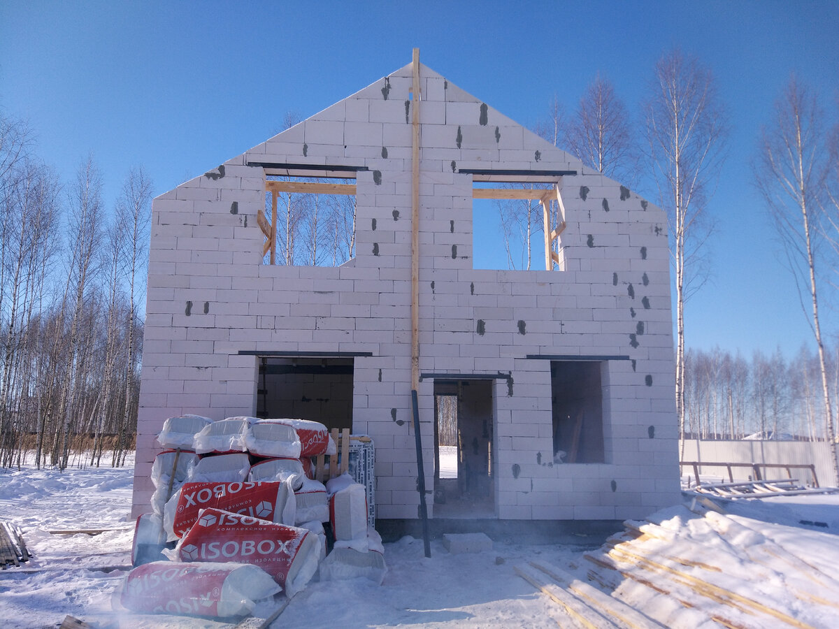 Стройка в феврале 2018.