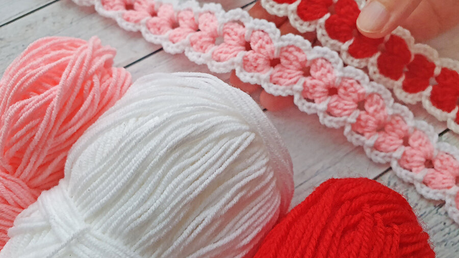 шнур крючком