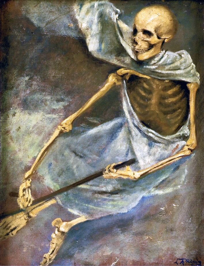 Скелет. Смерть без крыльев. 1887. Частная коллекция