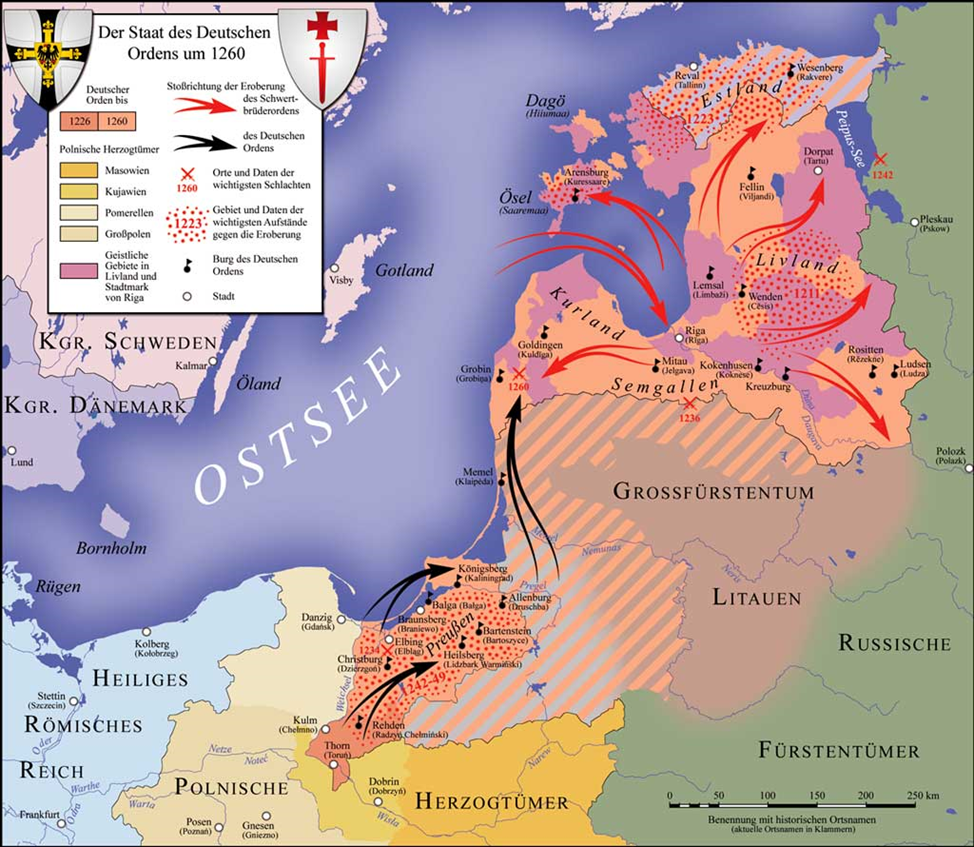 Завоевания Тевтонского ордена в Прибалтике
