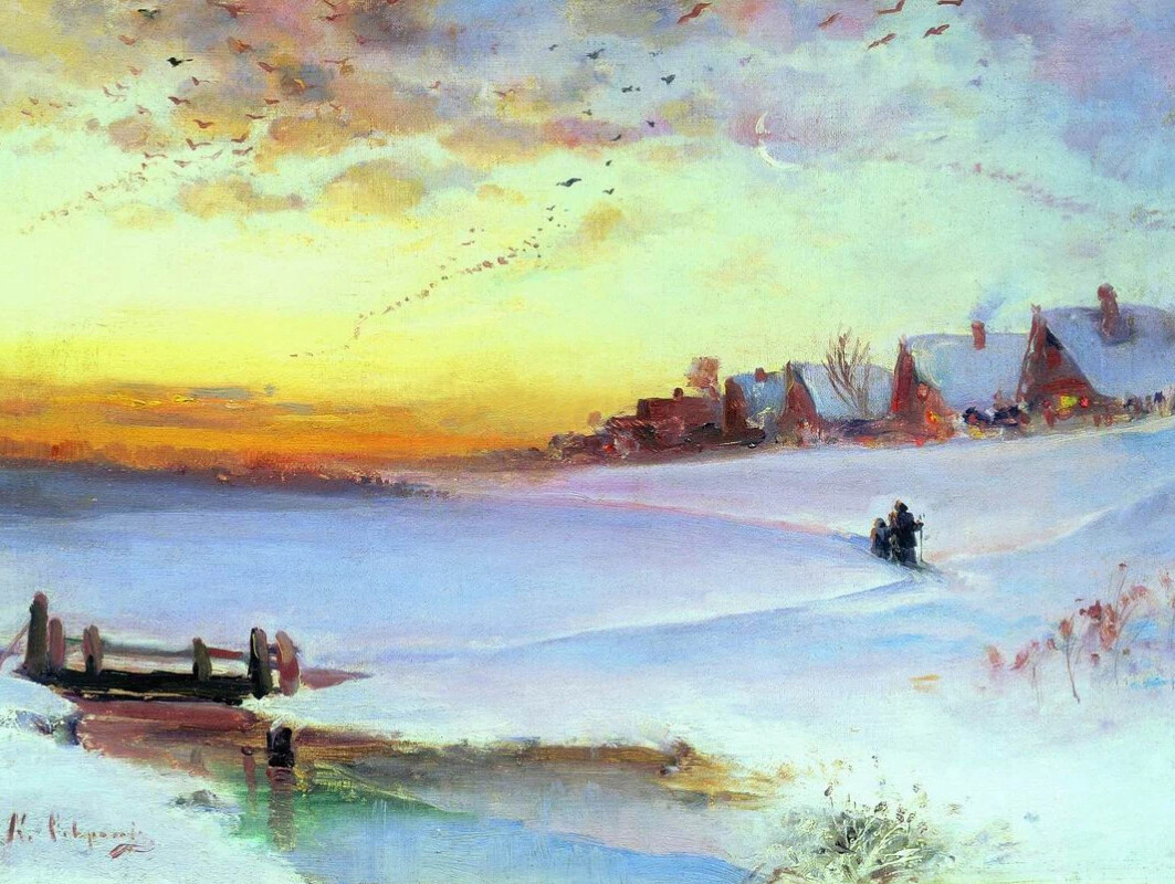 А.К. Саврасов. Зимний пейзаж