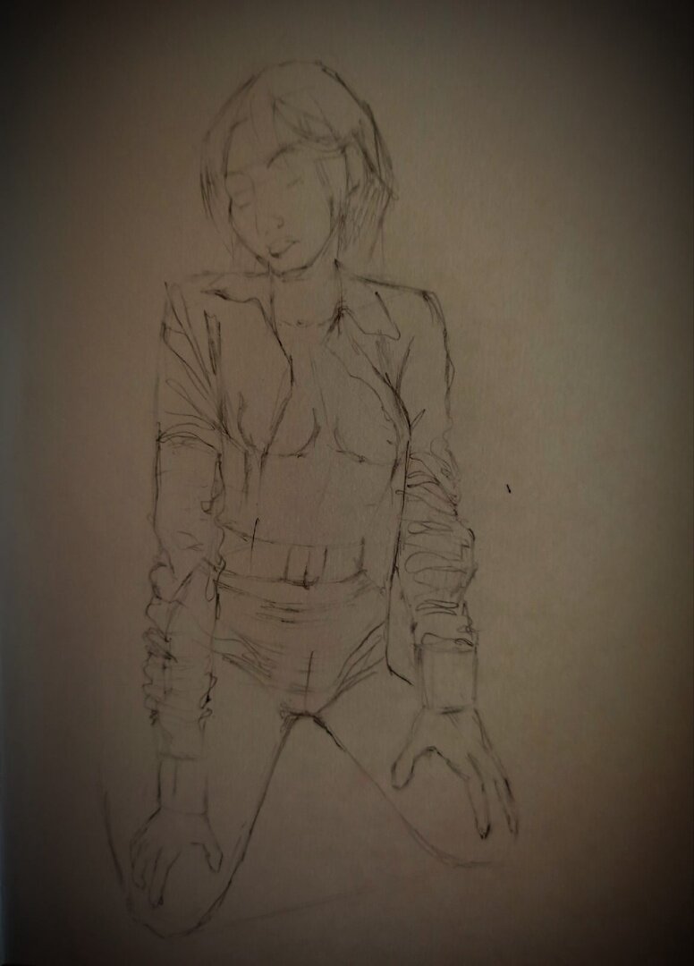 Набросок карандашом. У этой девочки, наверное как раз час тишины проходит)) По мне набросок, хоть и сырой весь, плоский, но даже не хочется его "портить", даря жизнь и объем. Напишите в комментариях, хотите этот рисунок в цвете?