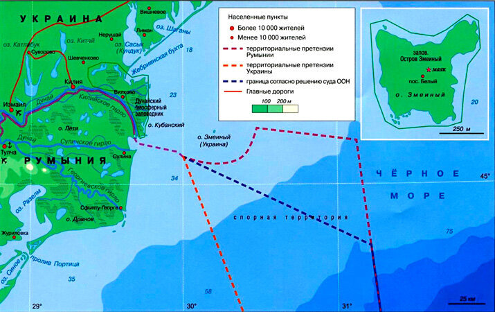 Где находится остров змеиный в черном море