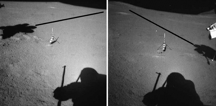 На Луне тени путаются в полдень. Из открытых источников