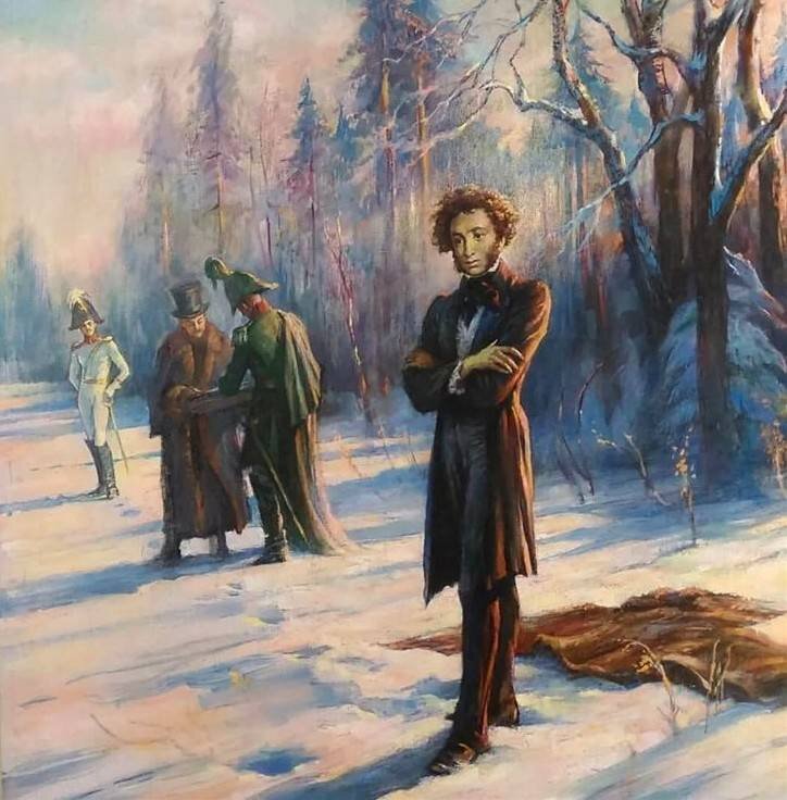 А. Пушкиин за несколько минут до дуэли. Фото из свободных источников.