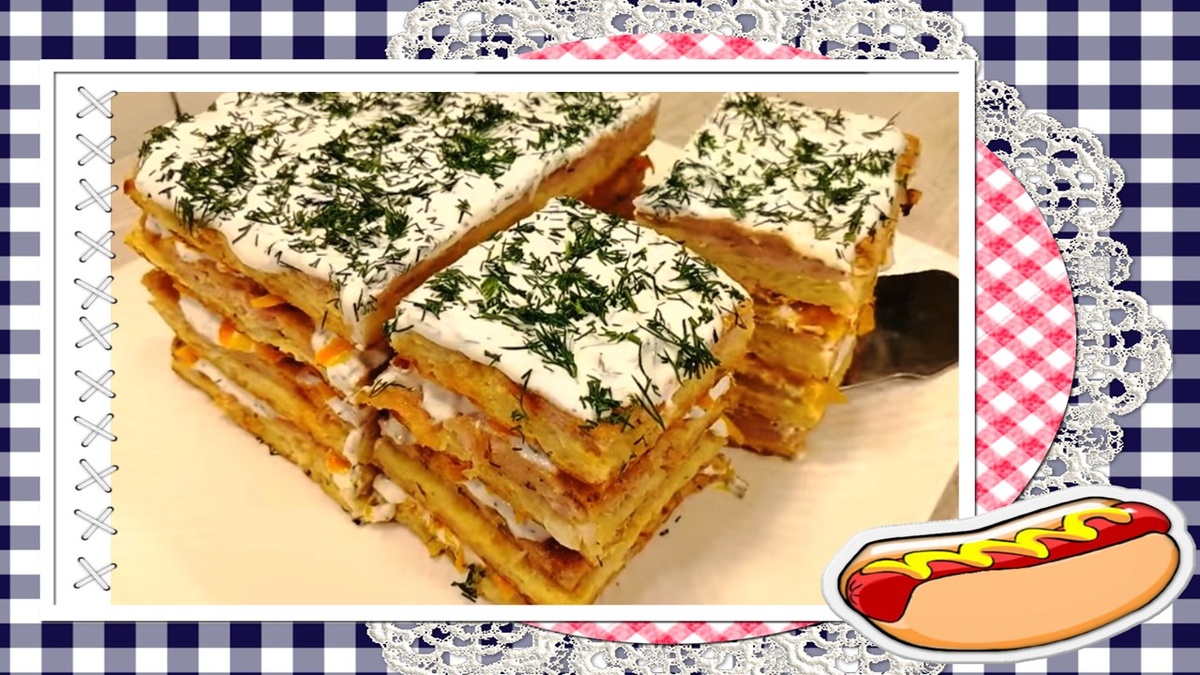 Готовый торт салат