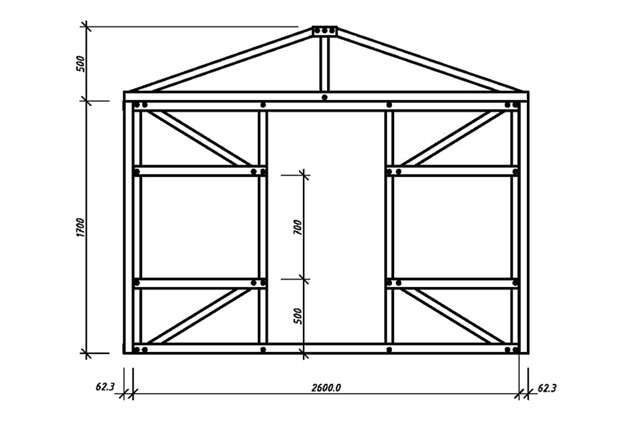 Каркас сарая с односкатной крышей: детали конструкции и этапы монтажа