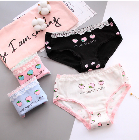 Женские сексуальные милые Kawaii японское клубничное нижнее белье Цвет - чёрный/белый
Цена - 400 рублей
Доставка по всему миру