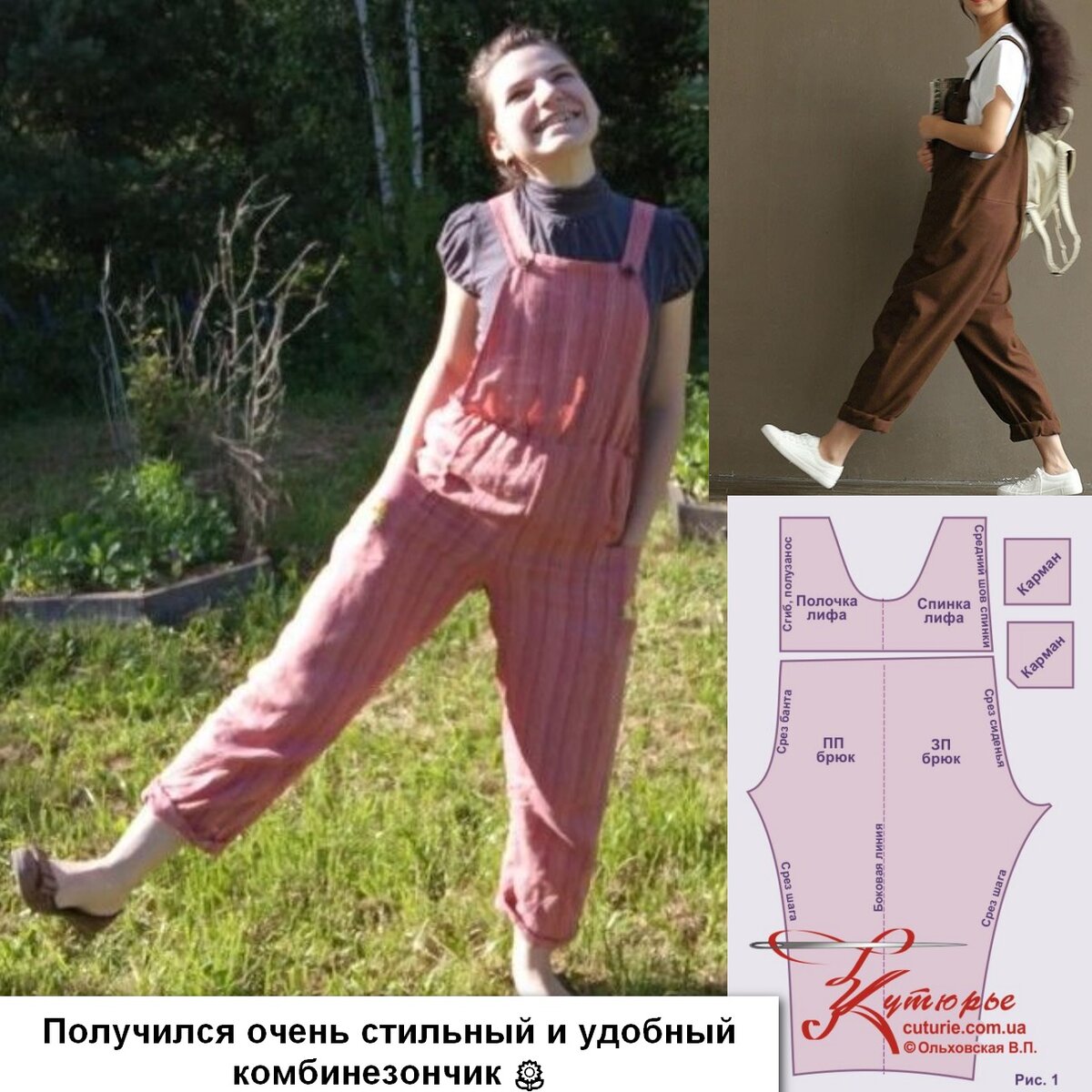 Женский комбинезон, выкройка Grasser №653