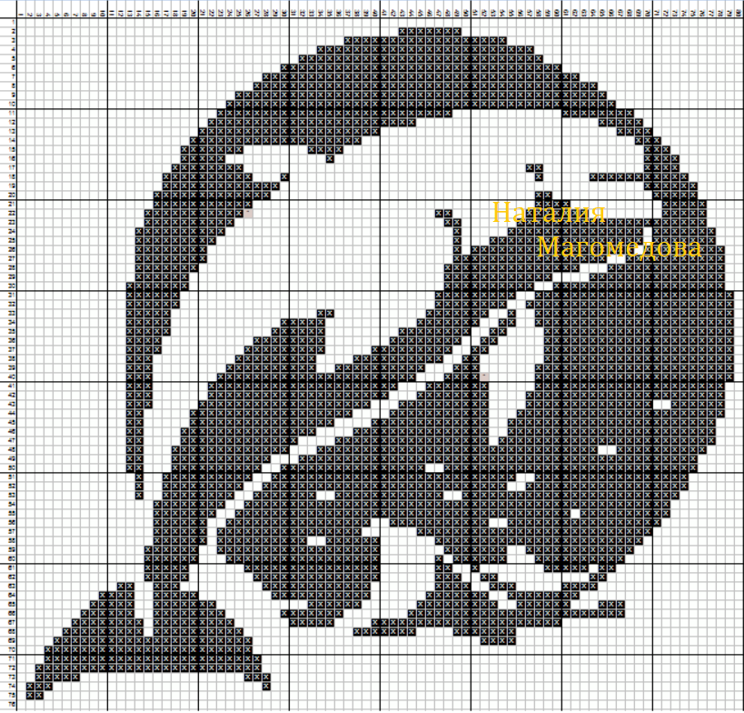 Дельфин спицами схема описание