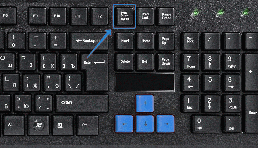 Кнопка PrintScreen на клавиатуре