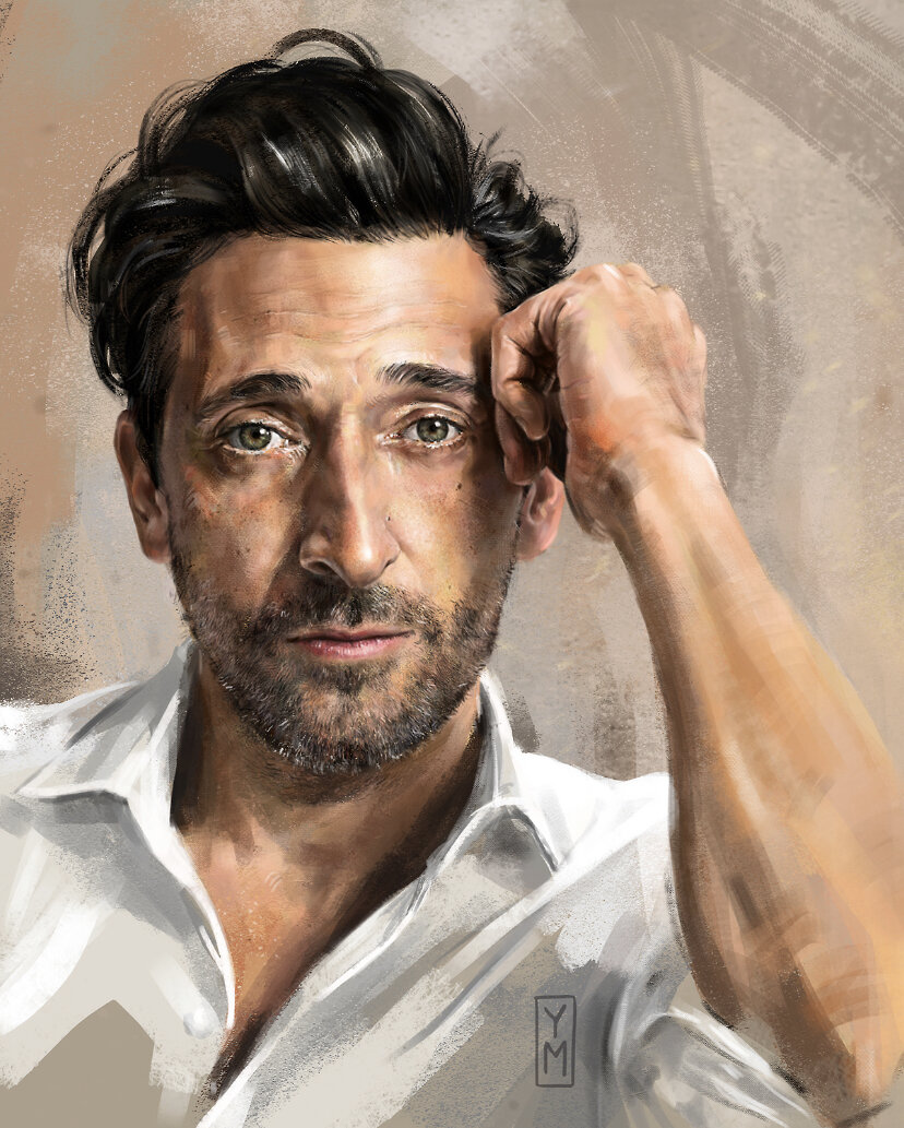 Юлия МАКАРОВА @yulia.artworks - Adrien Brody