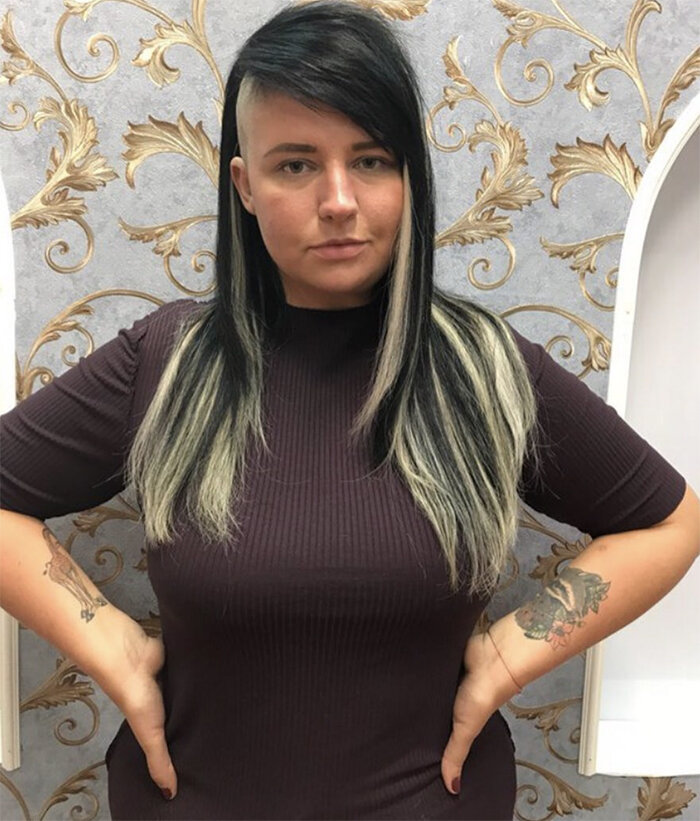 Саша не стесняется своих пышных форм